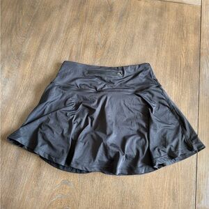Black Athletic Skater Skirt with Built-In Shorts